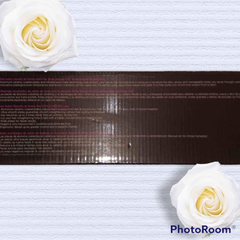 Brand new Style House Professional Styling Iron (red) - Picture 7 of 9